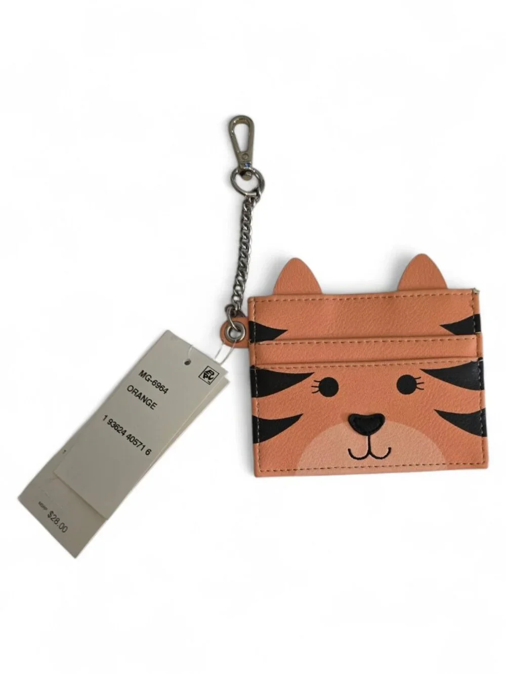 Madden Girl Animal Card Holder Keychain Wallet NWT Cute Lamb Tiger Coin Purse - Picture 6 of 10